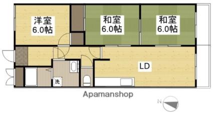 永信マンション 203｜岡山県倉敷市西富井(賃貸マンション3LDK・2階・65.00㎡)の写真 その2