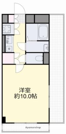 シティガーデンオオヤマ 413｜岡山県倉敷市新倉敷駅前３丁目(賃貸マンション1K・4階・30.00㎡)の写真 その2