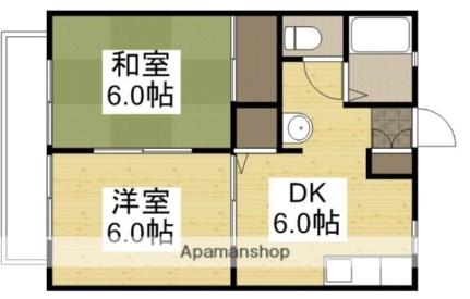 マミーコーポ 102｜岡山県倉敷市西阿知町(賃貸アパート2DK・1階・40.92㎡)の写真 その2