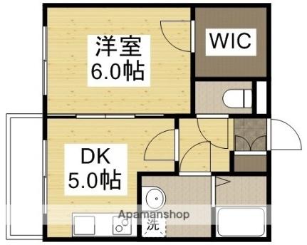 中屋マンション 103｜岡山県倉敷市上東(賃貸アパート1DK・1階・34.20㎡)の写真 その2