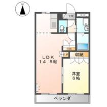 パークハイム 202 ｜ 岡山県倉敷市玉島上成（賃貸アパート1LDK・2階・45.63㎡） その2