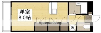 岡山県倉敷市新田(賃貸マンション1R・3階・28.00㎡)の写真 その2