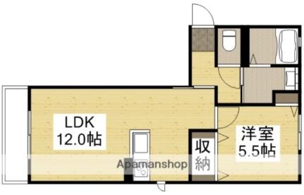岡山県倉敷市水江(賃貸アパート1LDK・2階・42.17㎡)の写真 その2