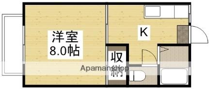 岡山県倉敷市笹沖(賃貸アパート1K・1階・26.49㎡)の写真 その2