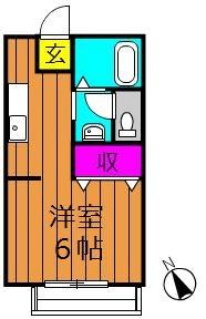 中島サンプラザ 203号室｜岡山県倉敷市中島(賃貸アパート1K・2階・23.77㎡)の写真 その2