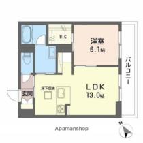 岡山県倉敷市玉島阿賀崎１丁目（賃貸アパート1LDK・1階・45.90㎡） その2