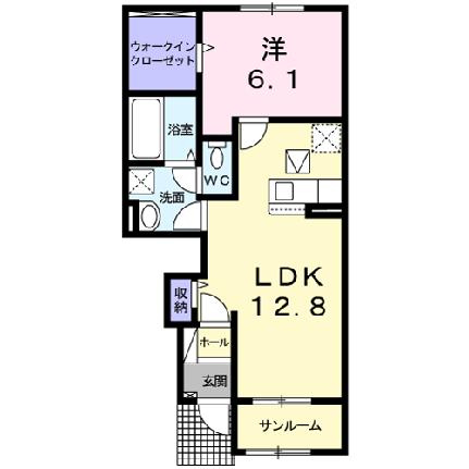 エヌ．プレスト　II 103 ｜ 岡山県倉敷市東塚３丁目（賃貸アパート1LDK・1階・50.16㎡） その2