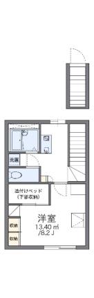 レオパレスイシハラI 203｜岡山県岡山市北区大安寺中町(賃貸アパート1K・2階・26.08㎡)の写真 その2