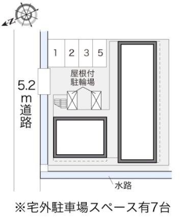 レオパレスグローリーII 207｜岡山県岡山市南区新保(賃貸アパート1K・2階・22.70㎡)の写真 その16