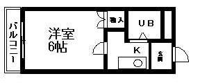 岡山県岡山市北区大元２丁目(賃貸マンション1K・5階・22.40㎡)の写真 その2