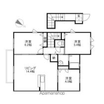 岡山県岡山市中区山崎（賃貸アパート3LDK・2階・73.69㎡） その2