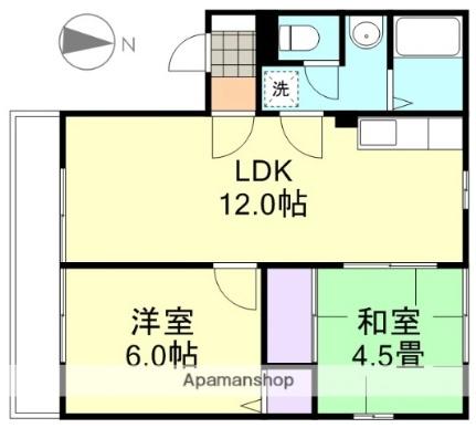 岡山県笠岡市入江（賃貸アパート2LDK・1階・50.08㎡） その2