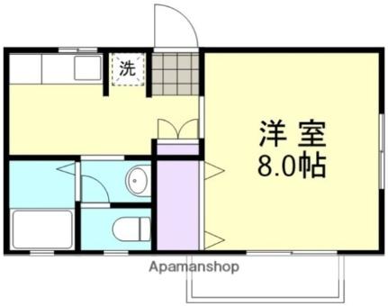 岡山県倉敷市西富井(賃貸アパート1K・2階・27.28㎡)の写真 その2