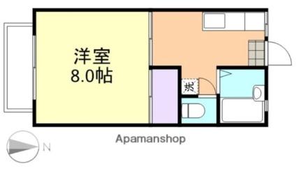 岡山県倉敷市笹沖(賃貸アパート1K・2階・26.49㎡)の写真 その2