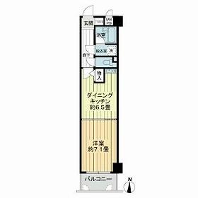 ライオンズマンション倉敷松島 0104｜岡山県倉敷市松島(賃貸マンション1DK・1階・35.23㎡)の写真 その2