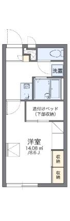 レオパレスサニーコート上東Ａ 108｜岡山県倉敷市上東(賃貸アパート1K・1階・23.18㎡)の写真 その2