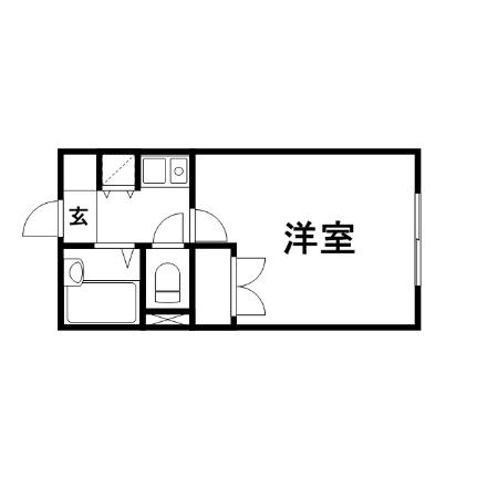 レオパレスサンフラワー 106｜岡山県倉敷市西富井(賃貸マンション1K・1階・23.18㎡)の写真 その2