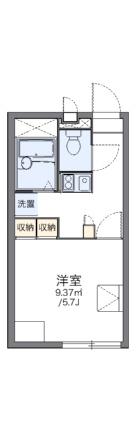 レオパレスＳＡＳＡＧＡＳＥ2 205｜岡山県岡山市南区当新田(賃貸アパート1K・2階・20.28㎡)の写真 その2