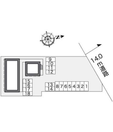 レオパレスよねぐらII 104｜岡山県岡山市南区米倉(賃貸アパート1K・1階・22.35㎡)の写真 その14