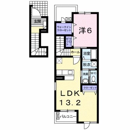 アプローズ　II 201 ｜ 岡山県倉敷市玉島八島（賃貸アパート1LDK・2階・51.13㎡） その2