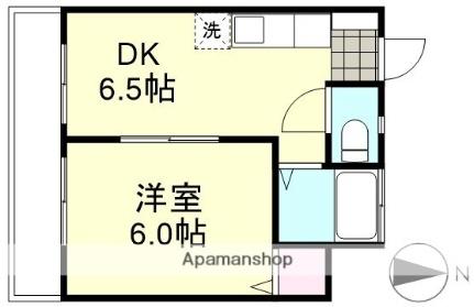 岡山県倉敷市松島(賃貸マンション1DK・4階・27.30㎡)の写真 その2