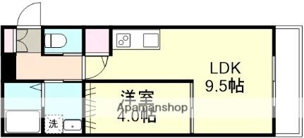 岡山県総社市中央１丁目(賃貸アパート1LDK・1階・36.79㎡)の写真 その2