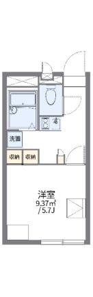 レオパレスサンフラワー芳田 102｜岡山県岡山市南区当新田(賃貸アパート1K・1階・20.28㎡)の写真 その2