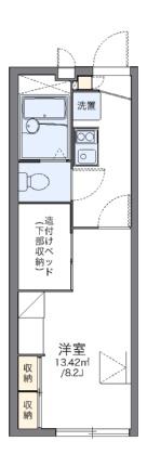 レオパレスアモーレ　パートII 203｜岡山県倉敷市上東(賃貸アパート1K・2階・22.35㎡)の写真 その2