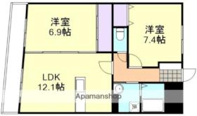 岡山県倉敷市玉島乙島（賃貸マンション2LDK・3階・59.83㎡） その2