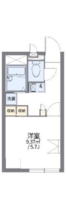 レオパレスアルプス京山 205｜岡山県岡山市北区京山１丁目(賃貸アパート1K・2階・20.28㎡)の写真 その2