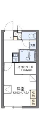 レオパレスコンフォール石橋Ｆ 110｜岡山県倉敷市笹沖(賃貸アパート1K・1階・22.02㎡)の写真 その2