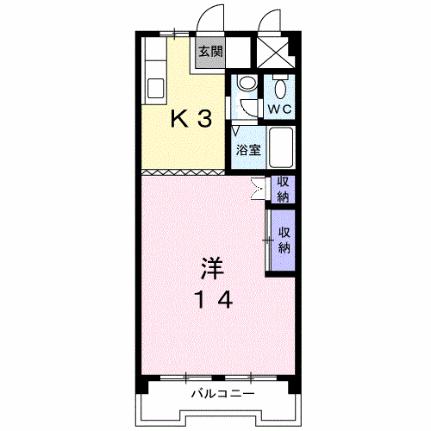 チボリガーデン 202｜岡山県岡山市北区今８丁目(賃貸マンション1K・2階・40.49㎡)の写真 その2