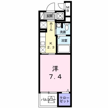 エテルノ・ミサオ 202｜岡山県倉敷市新倉敷駅前２丁目(賃貸マンション1K・2階・27.84㎡)の写真 その2