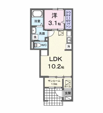 エヴァファースト 103｜広島県尾道市高須町(賃貸アパート1LDK・1階・36.25㎡)の写真 その2