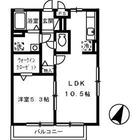 リファルジェント泉　Ｃ棟 C201｜広島県福山市引野町５丁目(賃貸アパート1LDK・2階・40.20㎡)の写真 その2