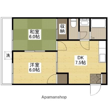 宇品川手ビル ｜広島県広島市南区宇品神田５丁目(賃貸マンション2DK・8階・47.00㎡)の写真 その2