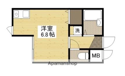 カルム中筋 104｜広島県広島市安佐南区中筋３丁目(賃貸アパート1R・1階・18.40㎡)の写真 その2