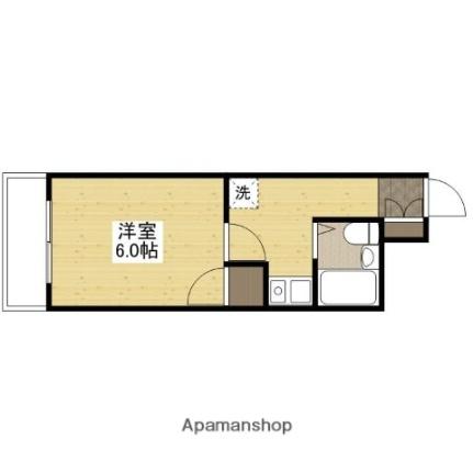 レジデンスハラ 404｜広島県広島市安佐南区山本１丁目(賃貸マンション1K・4階・20.00㎡)の写真 その2