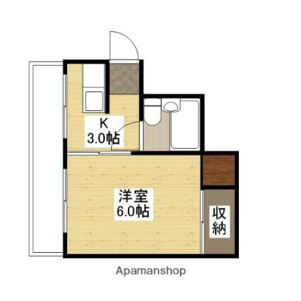 広島県広島市南区南蟹屋１丁目(賃貸アパート1K・3階・19.45㎡)の写真 その2