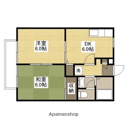 サンライフ友　Ｃ 102｜広島県福山市千田町３丁目(賃貸アパート2DK・1階・40.92㎡)の写真 その2