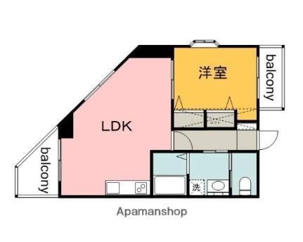 広島県広島市西区井口２丁目（賃貸マンション1LDK・2階・42.27㎡） その2