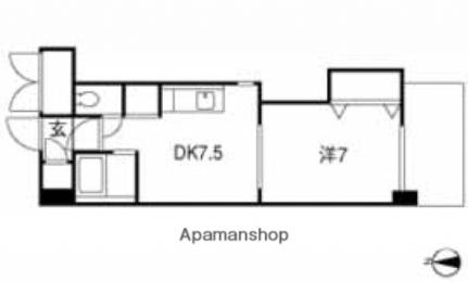 ミッションデルタ 602｜広島県広島市西区観音本町２丁目(賃貸マンション1DK・6階・32.67㎡)の写真 その2