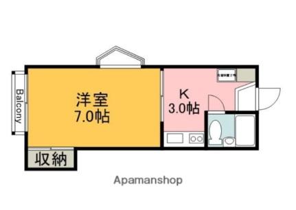 ウィング牛田 101｜広島県広島市東区牛田本町５丁目(賃貸アパート1K・1階・25.00㎡)の写真 その2