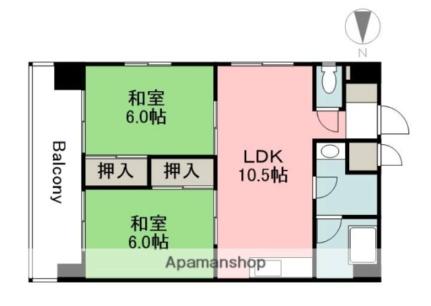 第3佐野ビル 603｜広島県広島市南区松川町(賃貸マンション2LDK・6階・42.93㎡)の写真 その2