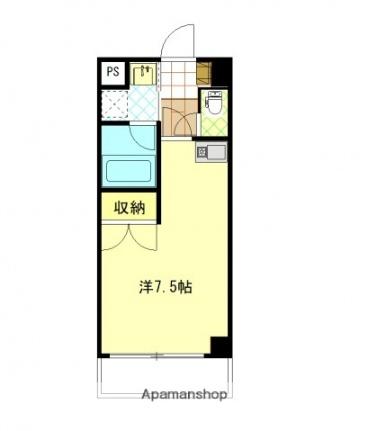 福地産業西十日市ビル 205｜広島県広島市中区西十日市町(賃貸マンション1R・2階・26.98㎡)の写真 その2