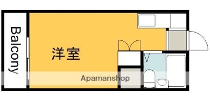 コーポアルファ 205｜広島県広島市安佐南区川内５丁目(賃貸アパート1R・2階・17.00㎡)の写真 その2