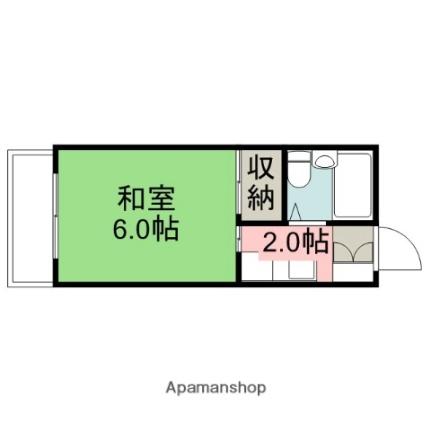 第2矢賀ハイム 403｜広島県広島市東区矢賀新町５丁目(賃貸マンション1K・4階・18.75㎡)の写真 その2