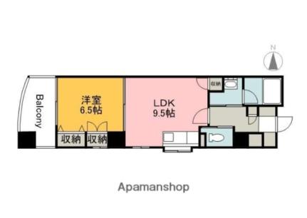 メゾン・ド・ピュア 201｜広島県広島市中区土橋町(賃貸マンション1LDK・2階・41.11㎡)の写真 その2