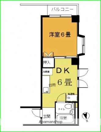 広島県広島市西区己斐本町２丁目(賃貸マンション1DK・3階・22.47㎡)の写真 その2