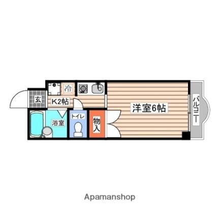 ＲＯＣＯＣＯマンション 502｜広島県広島市安佐南区中須１丁目(賃貸マンション1R・5階・20.00㎡)の写真 その2